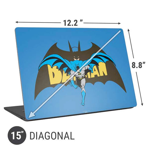 DC Comics Batman Vintage Action Pose Universal Laptop 15in (12.2 x 8.8in) Skin